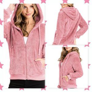 Plush Cozy Faux Fur Hoodie